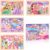DERAYEE 4 Wooden Jigsaw Puzzles Set, 24 Pieces Princess Themed Gift Box Jigsaw Puzzle Educational Toys for Kids Girls Age 3 Years Up