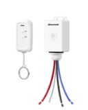 DEWENWILS IP65 Waterproof Outdoor Wireless Light Switch, 30M Range, White – Sold by DewenwilsDirect / FBA