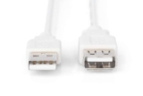 DIGITUS 1.8m Length USB 2.0 A Male – A Female Extension Cable – Beige
