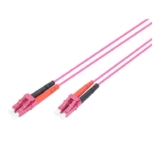 DIGITUS DK-2533-01-4 Fibre Optic Cable OM4 1m LC to LC Duplex 1/10/40/100 Gbit/s Purple (Violet)