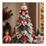 DIY Christmas Quilted Fabric Tree Kit