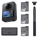 DJI Osmo 360 Adventure Combo, 360 Action Camera 1-Inch 360 Imaging, Extended Battery Life With 3 Batteries
