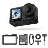 DJI Osmo Action 4 Essential Combo – 4K/120fps Waterproof Action Camera with a 1/1.3-Inch Sensor with Prime