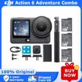 DJI Osmo Action 6 Adventure Combo 8K Action Camera for Daily Use – With Code £20 PayPal Discount – Sold by UK Drone Gear Store
