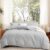 DJY Light Grey Boho Duvet Cover Set King Size 3PCS-Textured Tufted Bedding Set, Soft and Lightweight Bed Cover with Zipper Closure (King, 230x220cm)