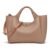 DKNY Willa Mini Satchel, 100% Polyurethane, Cappuccino, Small