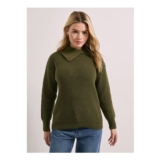 DOROTHY PERKINS Split Neck Ribbed Jumper S