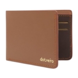 DOTVERO Premium Bi-Fold Minimalist Leather Wallet, RFID Blocking, 7 Cards