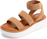 DREAM PAIRS Girls Glitter Party Sandals Glitter Party Sparkle, Comfortable Special Occasions, Grippy Safe Steps, Adjustable Secure Fit