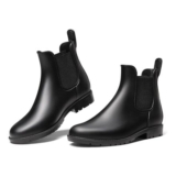 DREAM PAIRS Womens Ankle Wellies Chelsea Rain Boot