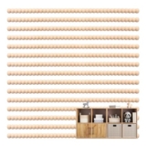 DRERIO 12 Pcs Beaded Wood Trim for DIY Bead Molding
