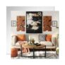 DRERIO 2-Pack Wall Mirror 50cm Self-Adhesive Frameless Square Glass Mirrors
