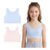 DRMYDRM Girls Sports Bras, Crop Tops, Non-Padded, 7-12 Years, Multipack