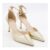 DUNE Gold Tone Reptile Colleen Open Court Heels