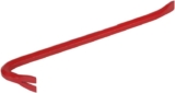 DURATOOL D03090 12 (300mm) Crowbar Hardened Carbon Steel Wrecking Bar with Claw & Chisel Ends