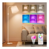 DUSKTEC Smart RGB Arc Floor Lamp, App Control, Alexa Compatible