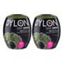 DYLON Fabric Dye Pods, Olive Green, 350g (2-Pack)