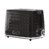 Daewoo Argyle 2-Slice Toaster with Defrost/Reheat/Browning Controls, Black