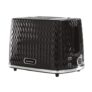 Daewoo Argyle 2-Slice Toaster with Defrost/Reheat/Browning Controls, Black