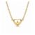 Dainty Heart Initial Necklace – Silver or Gold