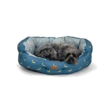 Danish Design FatFace Flying Birds Dog Bed Blue/Teal 30 Inch