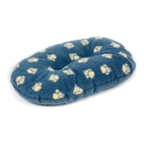 Danish Design Harbour Paw Grey Sherpa Fleece Dog Bed 21in