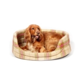 Danish Design Newton Moss Check Dog Bed 24 Inch Washable