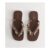Dark Brown Fishing Charm Flip Flops