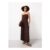 Dark Brown Jersey Bandeau Style Maxi Dress( More Colours Available)