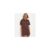 Dark Brown Lace Hem Trim Mini T-Shirt Dress