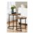 Dark Brown Vida Designs Brooklyn Nest of 2 round Tables