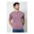 Dark Pink Grandad Neck T-Shirt