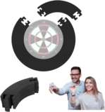 Dart Board Surround Ring, 4PCS EVA Dartboard Surround Wall Protector, Prevent Wall Damage With The Wall Protector Plate Easy Assembly for Family and Party Games Home Outdoor Use Heart Cylinder (E)