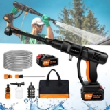 Dayplus 21V Water Gun Spray Cleaner Car Washer, 6 in 1 Nozzle, with code – Zhitaozhang Tool Store
