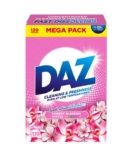 Daz Cherry Blossom Washing Powder 120 Washes, Bio Laundry Detergent Fresh Floral Scent, Powerful Stain Removal