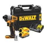 DeWalt DCF840E2T-GB 18V XR Impact Driver Kit – 2x 1.7Ah Batteries Charger and TStak Case