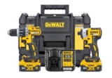 DeWalt DCK266P2T 18V XR Brushless Combi Drill & Impact Driver Twin Pack With 2 x 5.0Ah Batteries, Charger & T-Stak Case Free Battery