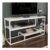 Decorotika Lorin White Marble Effect 2 Shelf Reversible TV Unit