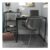 Decorotika Rino 4 Shelf Black Marble Effect Writing Desk