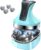 Deep Tissue Electric Head Massager, Cordless Waterproof Scalp Massager with 108 Kneading Nodes, Handheld Body Massager for Neck Shoulder Back Muscle Relaxation, 4 Modes, Gift for Men Women – Blue