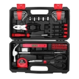 Deko Red 62 Pcs Small Tool Kit Set for Home DIY Repairs & Crafts Sold by DEKO-EU / FBA