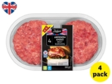 Deluxe XXL 4 Aberdeen Angus Beef Burgers, 680g