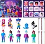 Demon Surprise Blind Box Toy, 12 Days Mystery Surprise Box Toy, Collectible Figures Set With Beaded Chains,Cute Keychain Accessories for Party Supplies(Random Figures)