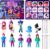 Demon Surprise Blind Box Toy, 12 Days Mystery Surprise Box Toy, Collectible Figures Set With Beaded Chains,Cute Keychain Accessories for Party Supplies(Random Figures)