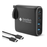 Desiretech 100W USB C Charger with Cable & Pouch, Fast Charging,