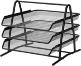 Detectalia Desk and Document Organiser Tray 3 Levels Black