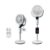 Devola Quiet 8-Inch Pedestal Fan with Remote, 12 Speeds