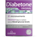 Diabetone Original Formula Supports Glicemia Control and Diabetes Management – 30 Tablets, 30-Day Supply, by Vitabiotics – £5.18 S&S