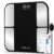Digital Bathroom Scale, Body Fat Analyzer for Weight & BMI Silver & Black Bluetooth app sync,18 body metrics,High-precision sensors,Auto-on/off energy save,Anti-slip platform