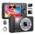 Digital Camera 4K 64MP Autofocus with Micro SD Card, 2.8
